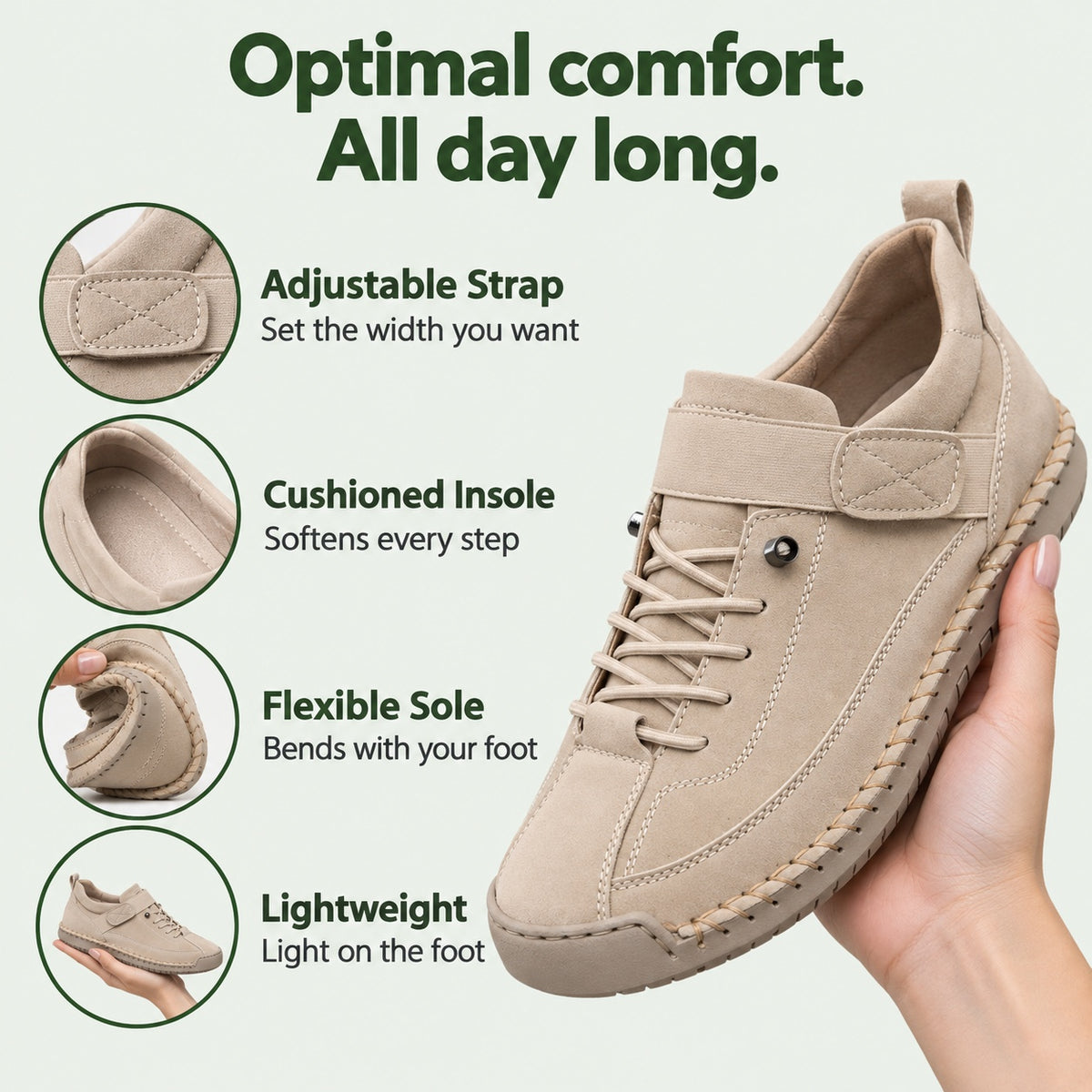 Hazel – Women's Comfort Sneakers, features