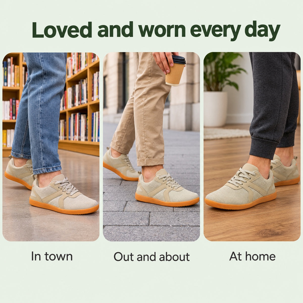 Hoffman – Unisex Barefoot Sneakers, worn every day