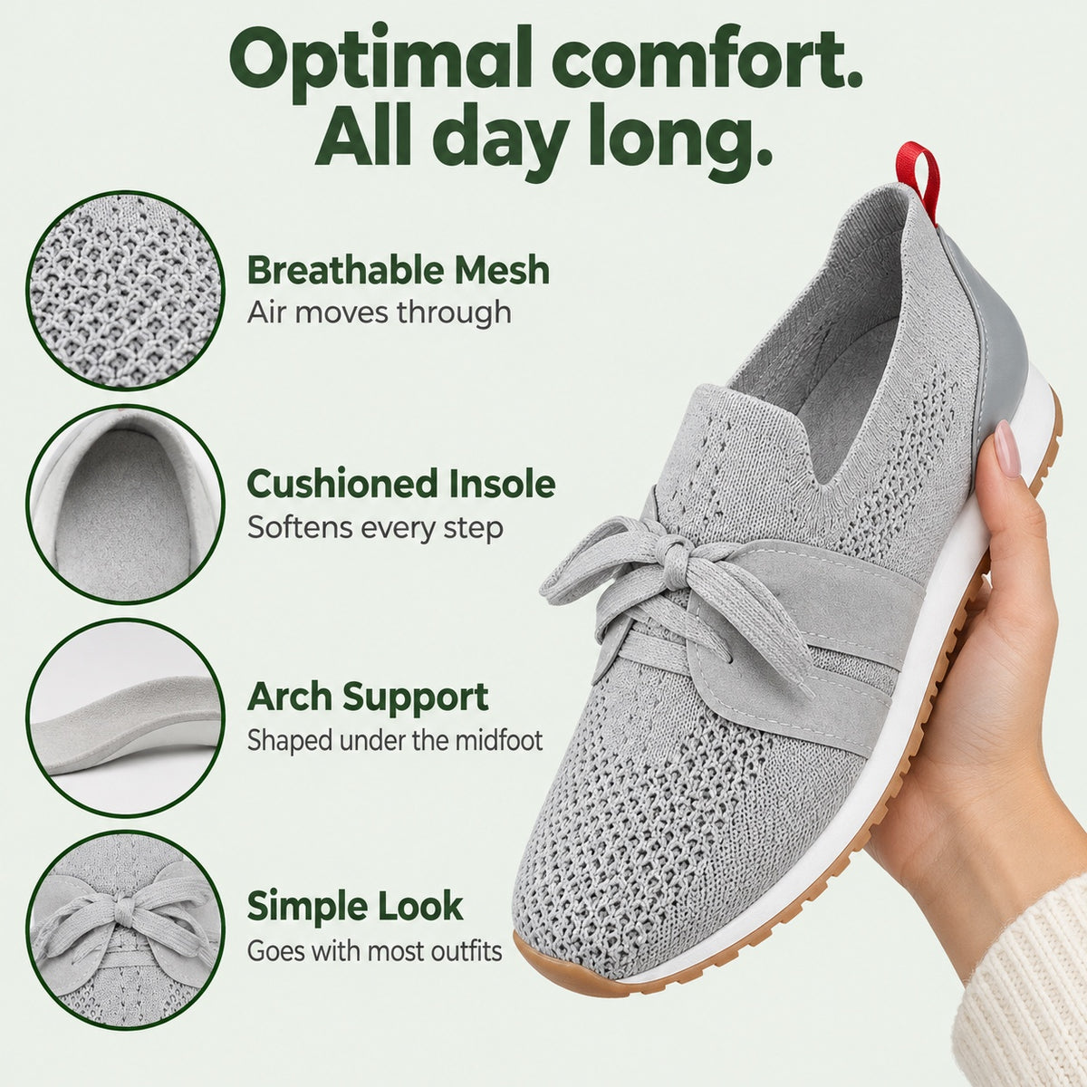 Hollis – Unisex Orthopedic Sneakers, features