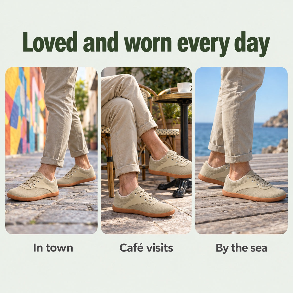 Holt – Unisex Barefoot Sneakers, worn every day