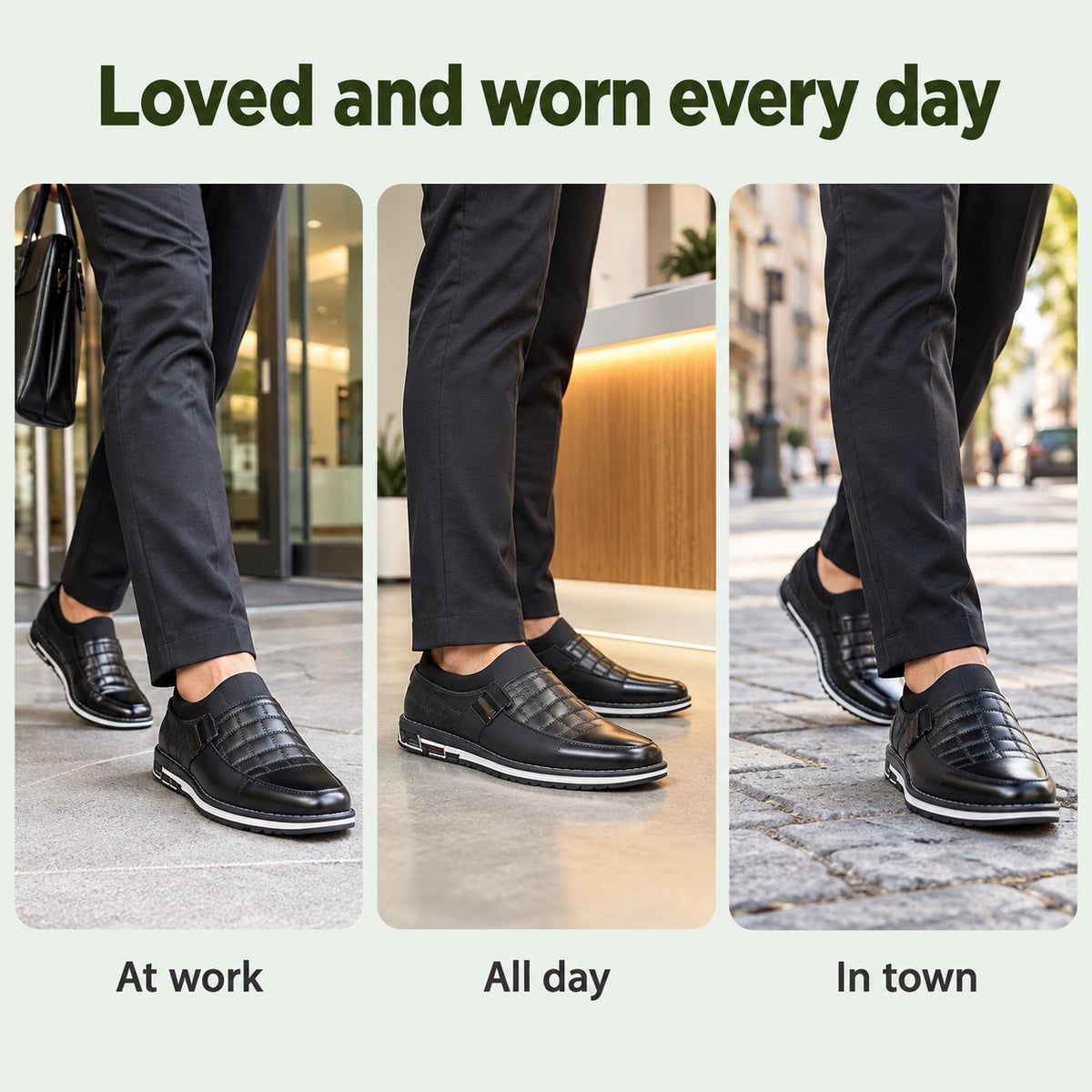 Howard – Men's Non-Slip Shoes, worn every day