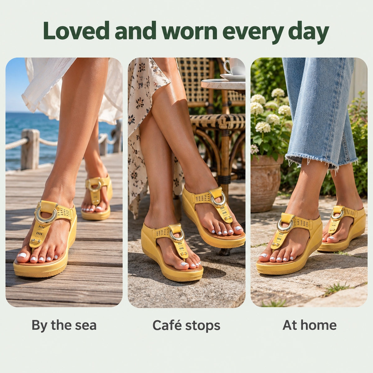 Hubbard – Unisex Wide Toe Box Sandals, worn every day