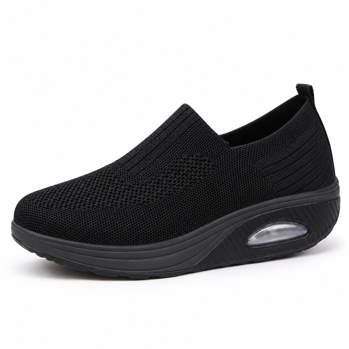 Hugh – Women's Slip-On Sneakers in Black