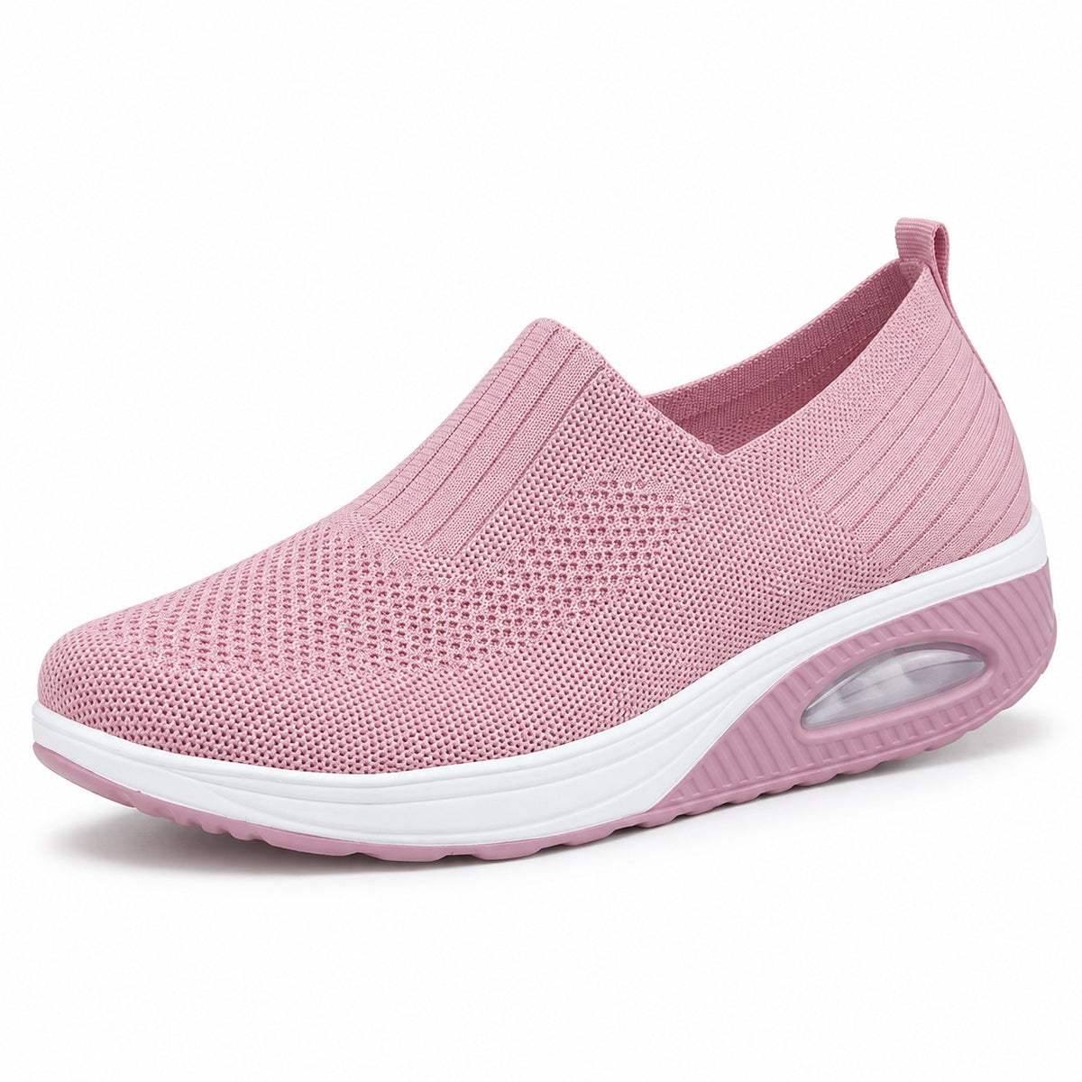 Hugh – Women's Slip-On Sneakers in Pink