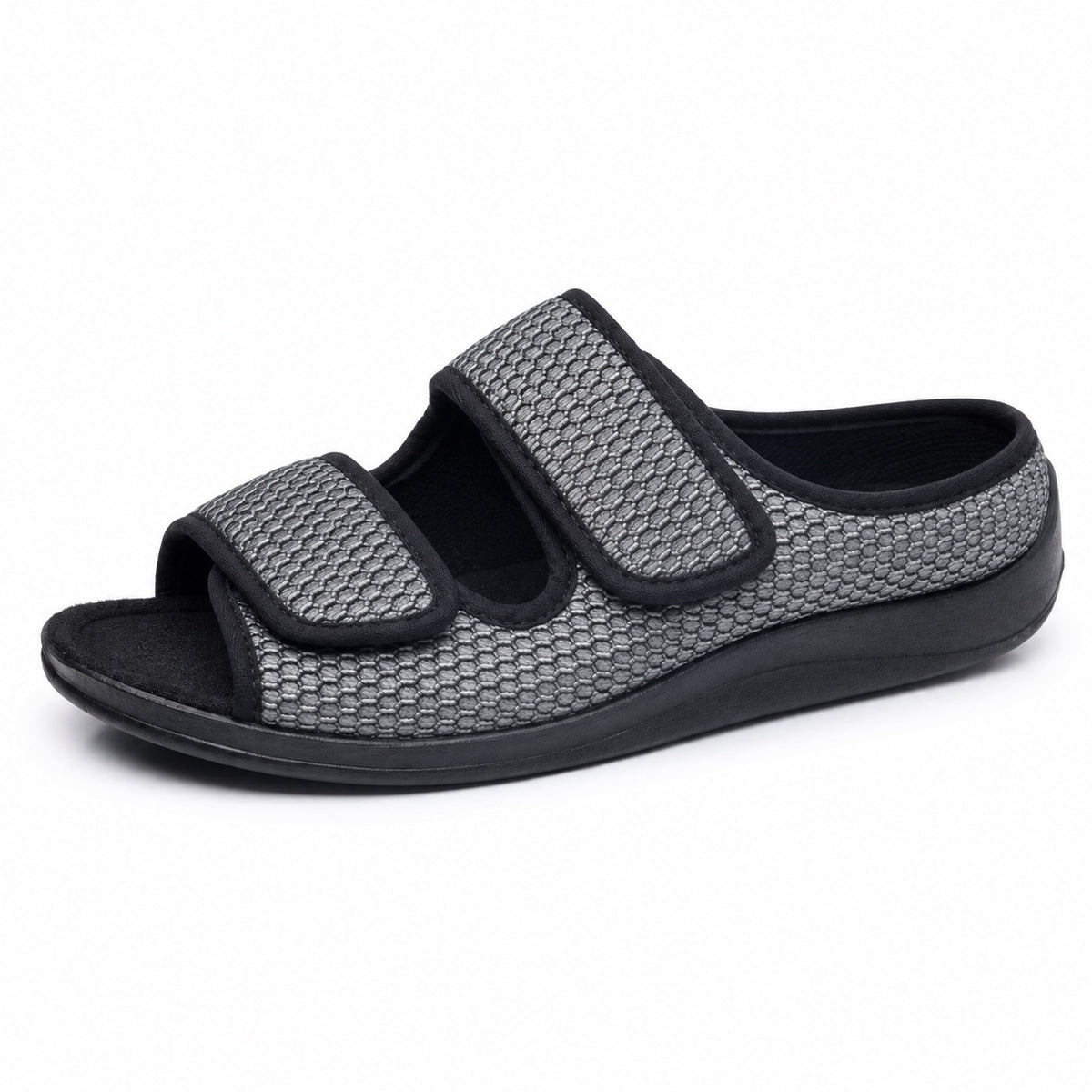 Hunt – Unisex Wide Toe Box Sandals in Gray