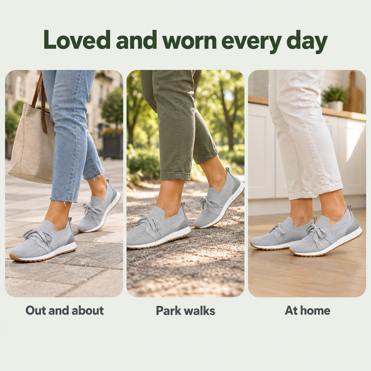 Jamie – Unisex Arch Support Shoes, worn every day