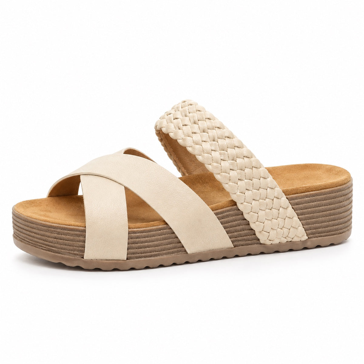 Jarvis – Unisex Wide Toe Box Sandals in White