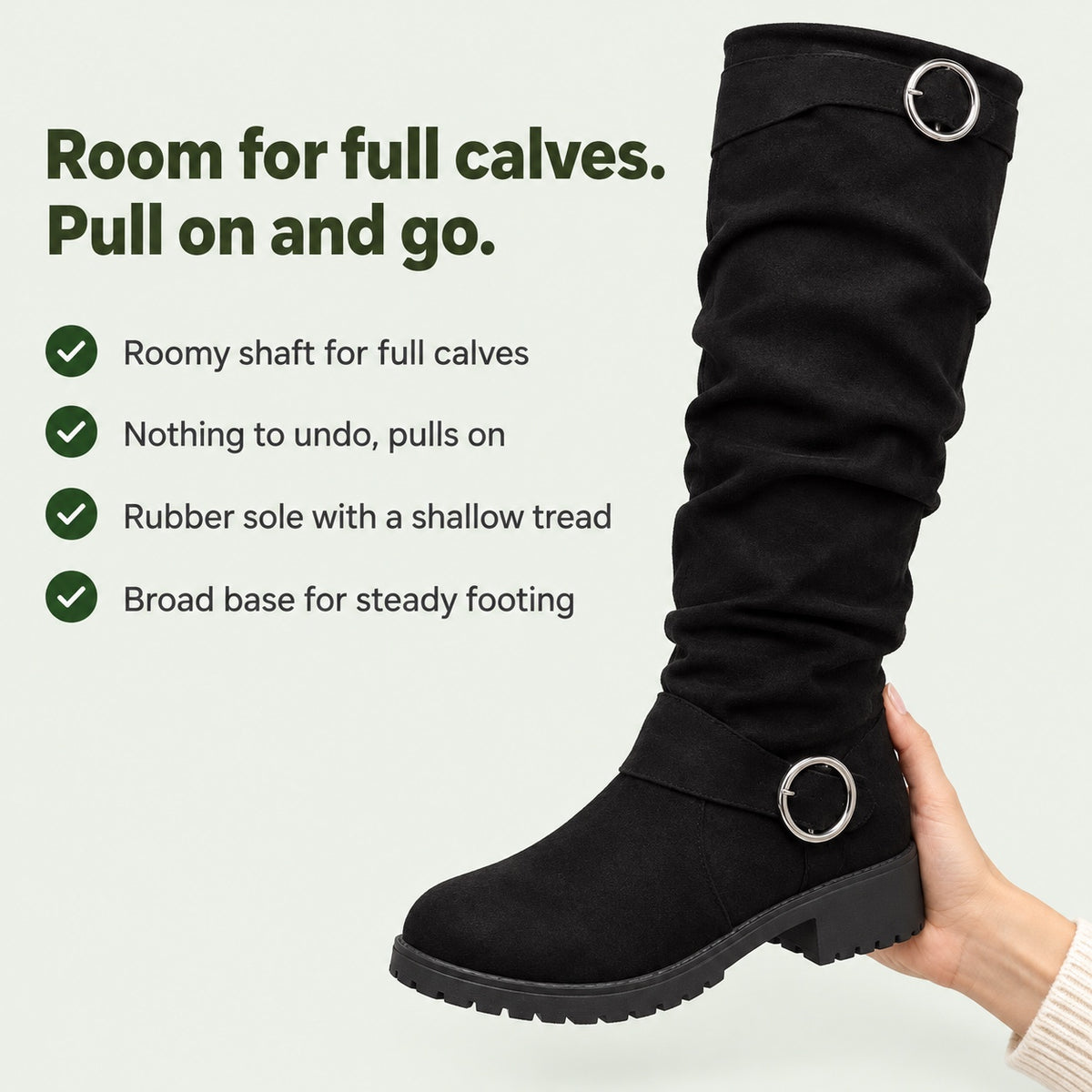 Jasmine – Women's Wide Calf Boots, key benefits
