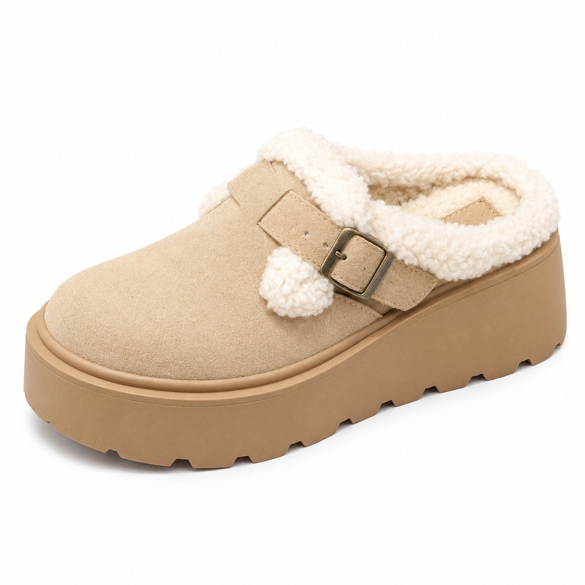 Jeanette – Women's Comfort Clogs in Beige