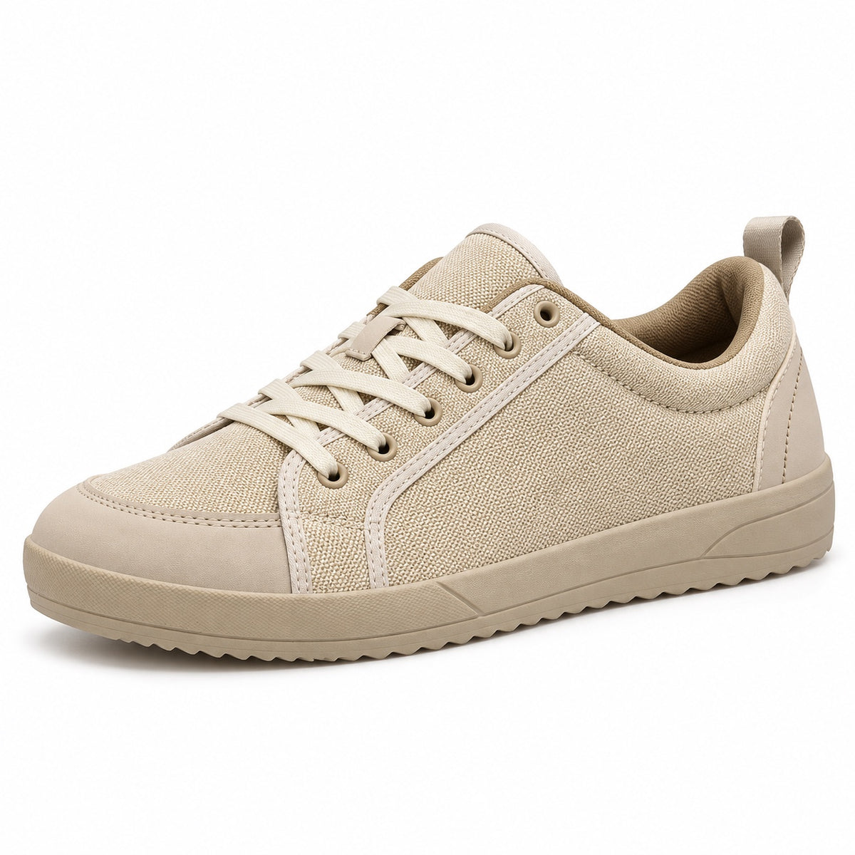 Jenkins – Unisex Wide Toe Box Sneakers in Beige