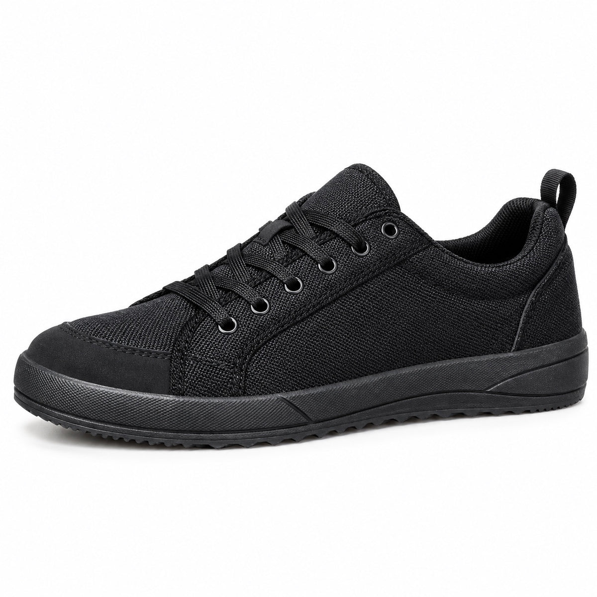 Jenkins – Unisex Wide Toe Box Sneakers in Black