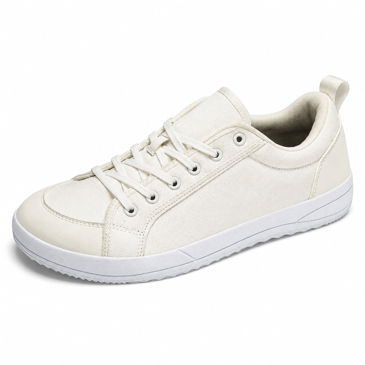 Jenkins – Unisex Wide Toe Box Sneakers in Ivory