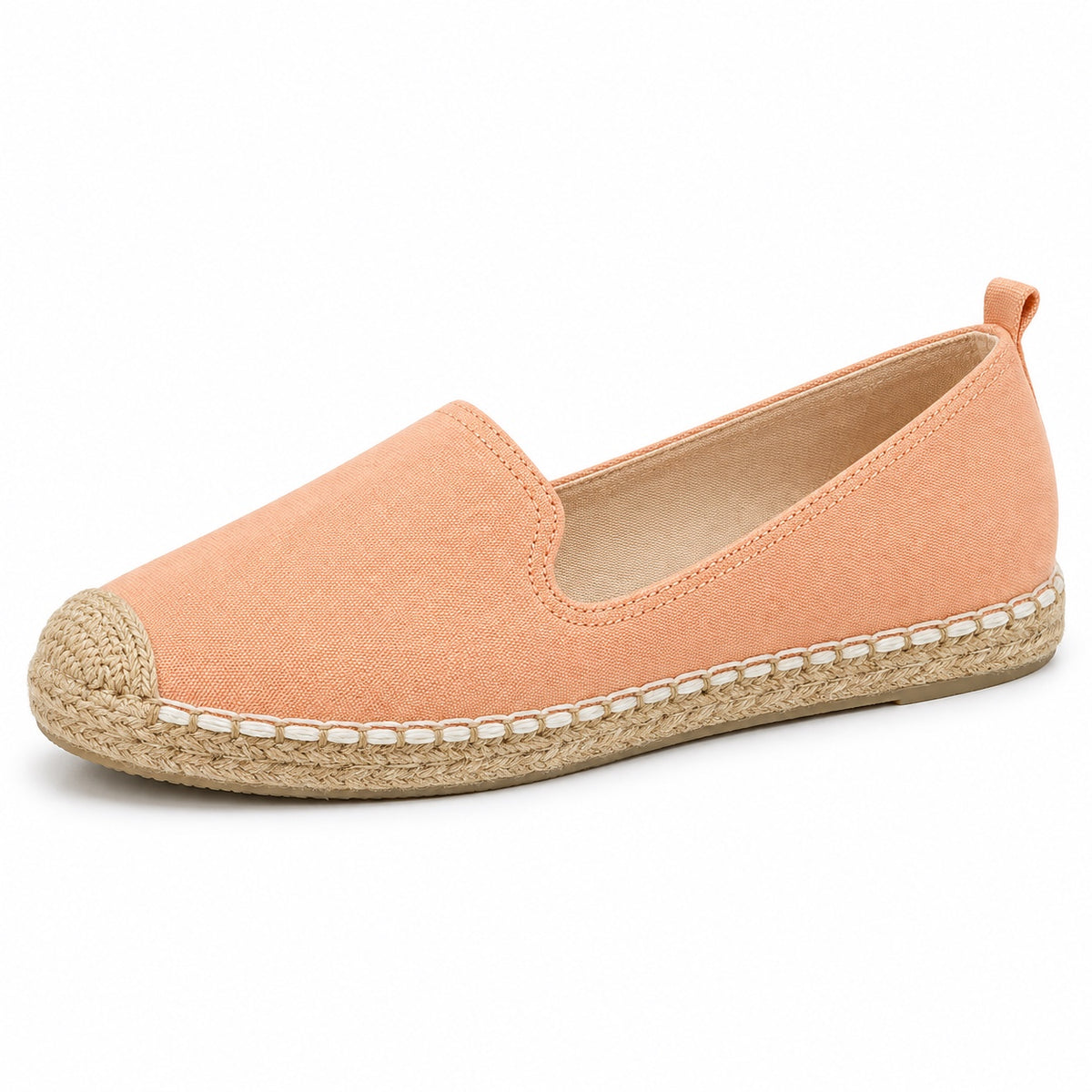 Jennie – Women's Wide Toe Box Loafers in Apricot