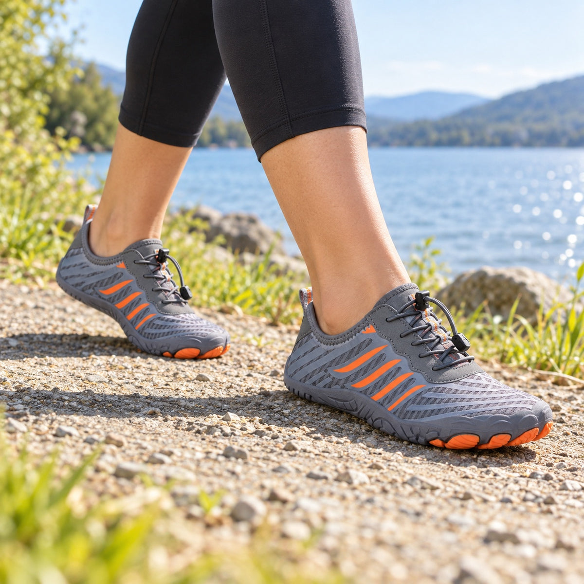 Jerome – Unisex Orthopedic Sneakers, worn on a walk