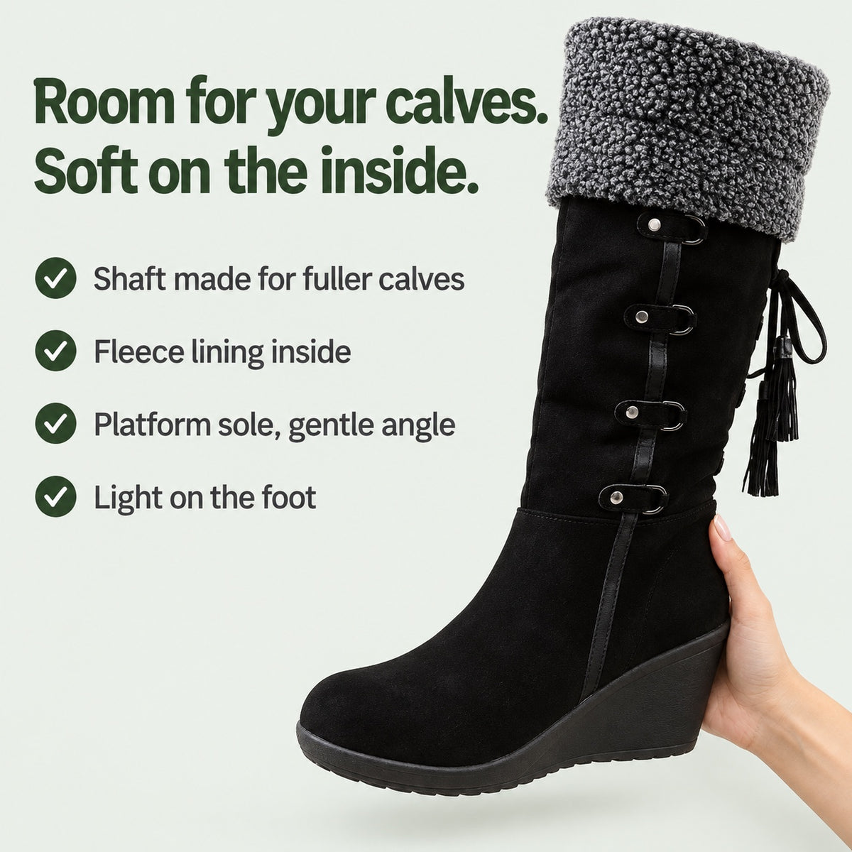 Jill – Women's Wide Calf Boots, key benefits