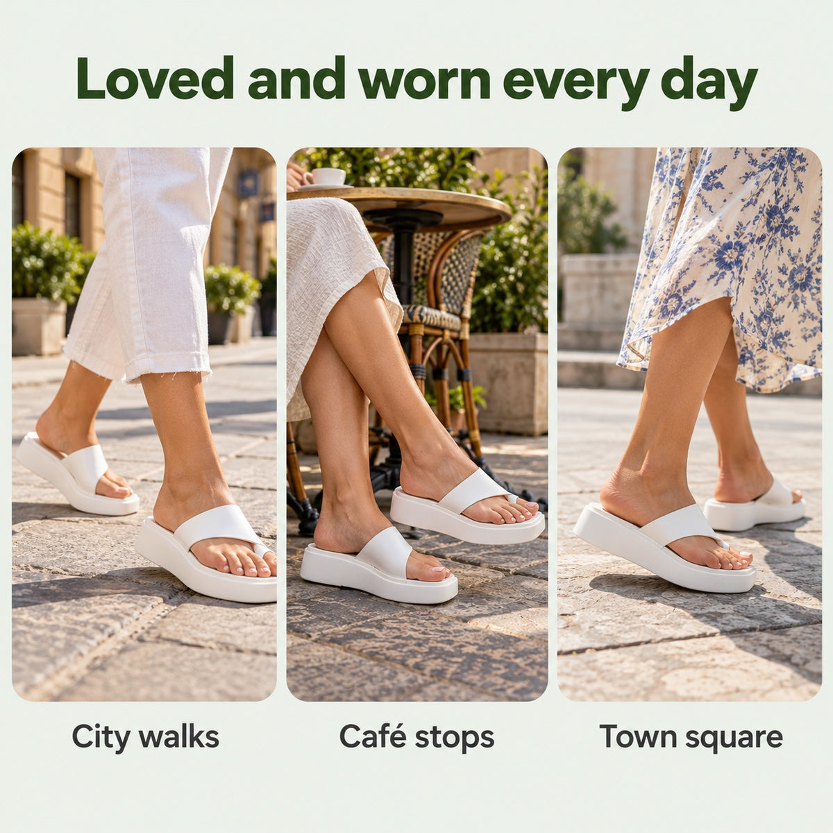 Josephine – Women's Wide Toe Box Sandals, worn every day