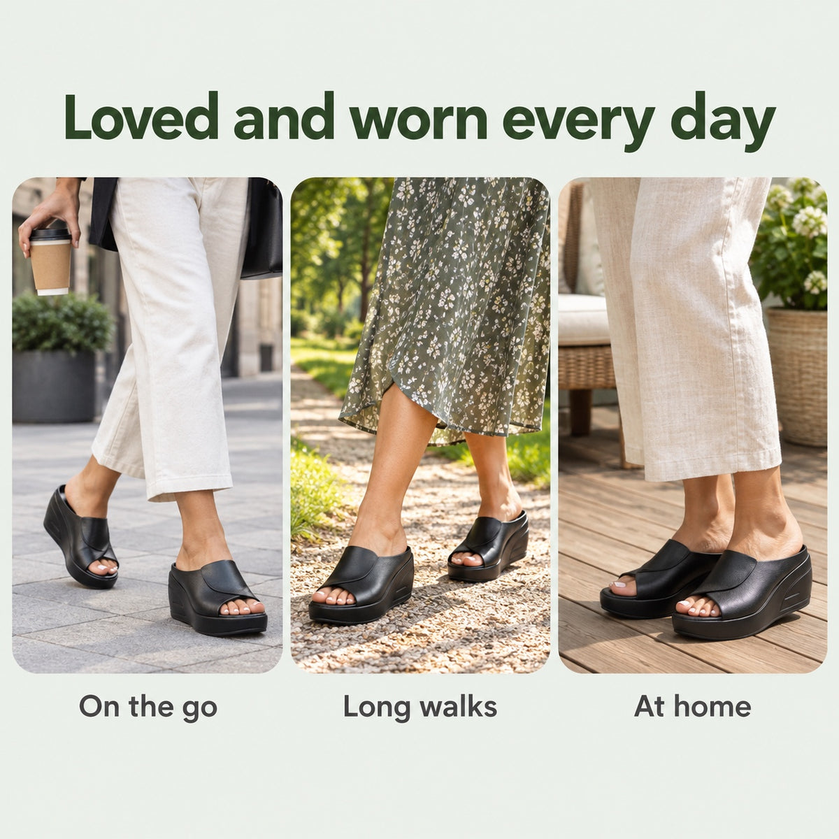 Jules – Unisex Wide Toe Box Sandals, worn every day