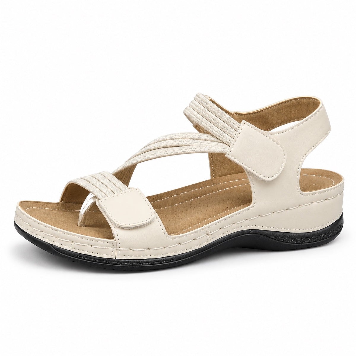 Julie – Women's Wide Toe Box Sandals in White