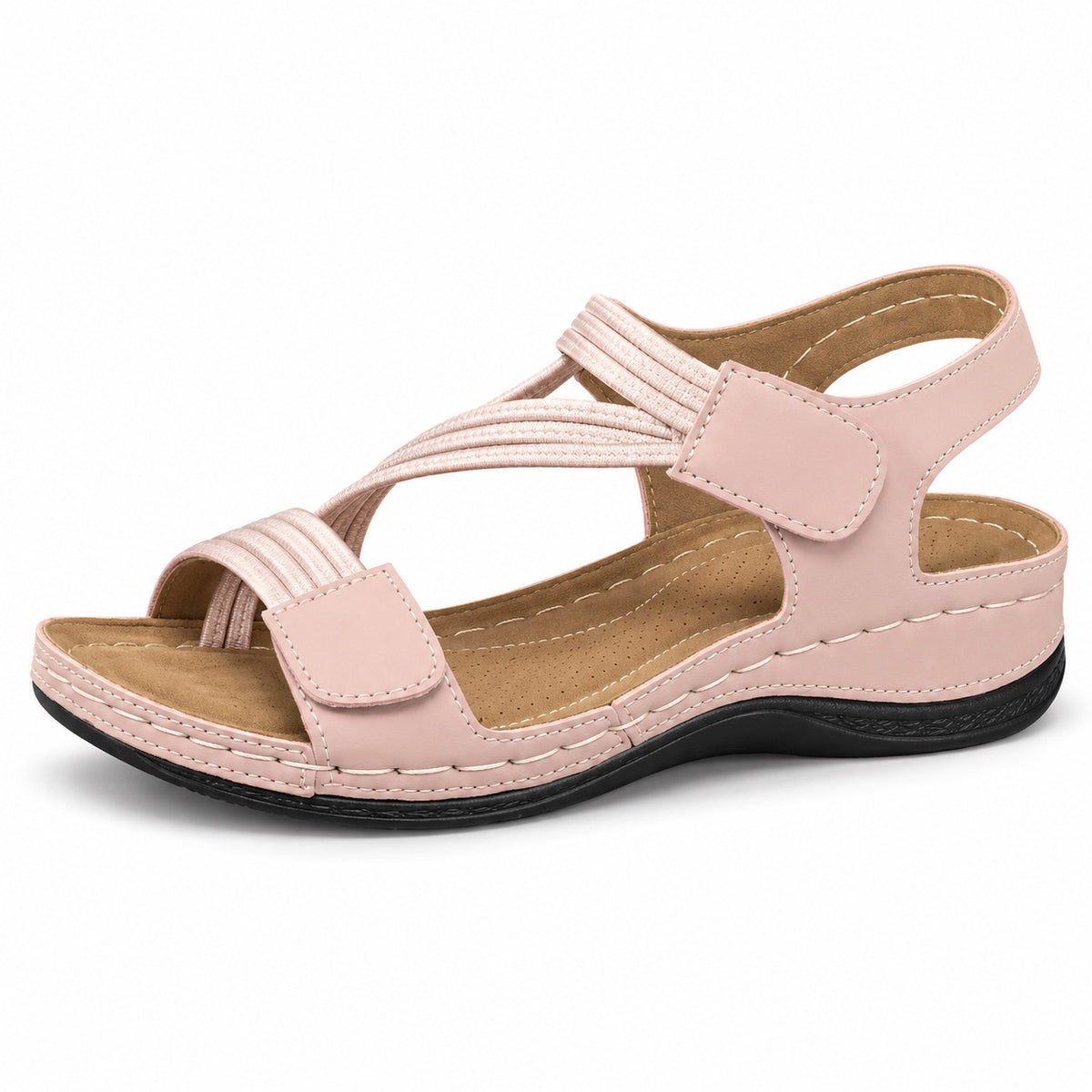 Julie – Women's Wide Toe Box Sandals in Pink