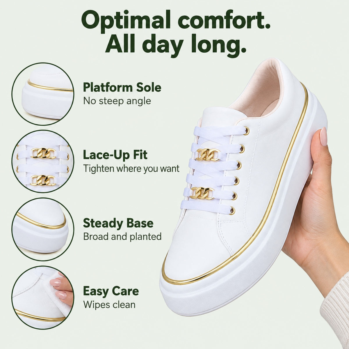 Katie – Women's Nursing Sneakers, features