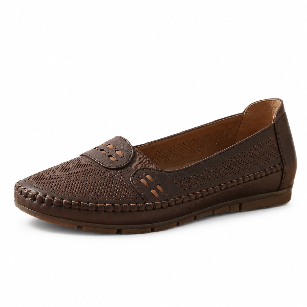 Kendall – Unisex Orthopedic Loafers in Dark Brown