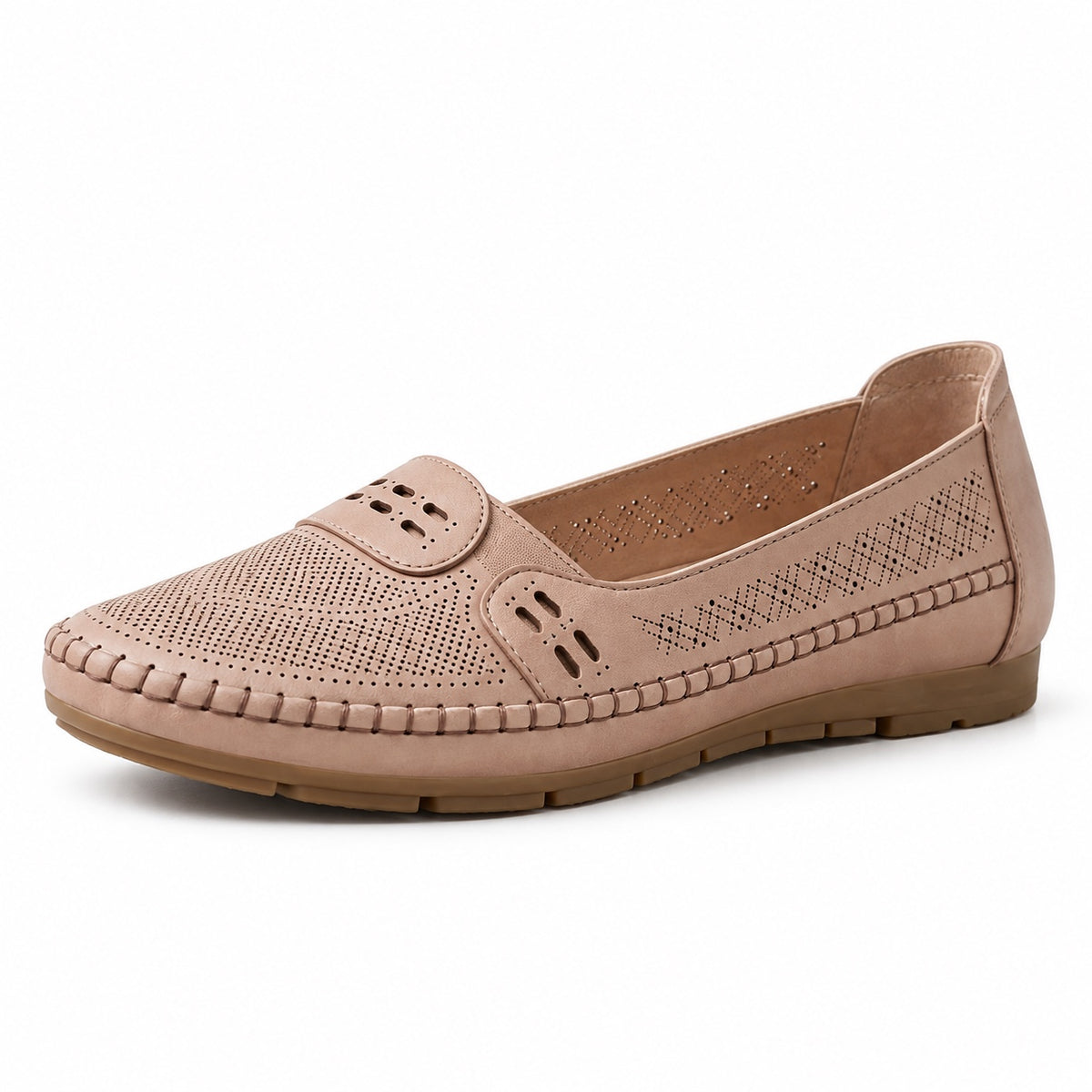 Kendall – Unisex Orthopedic Loafers in Taupe