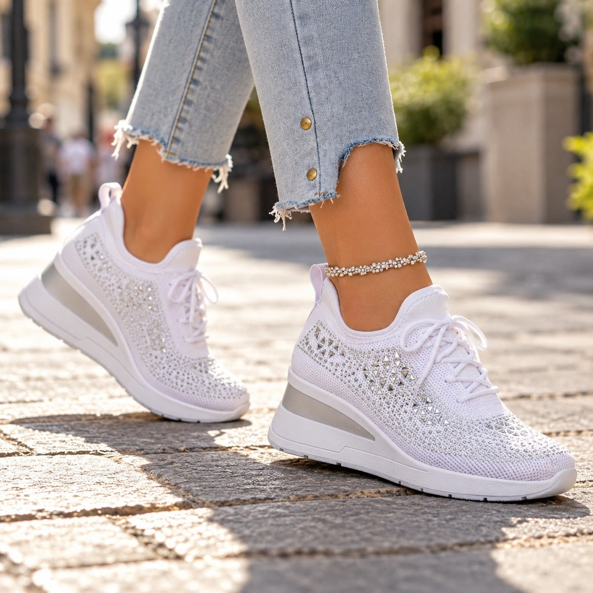 Kendra – Women's Comfort Shoes, worn on a walk