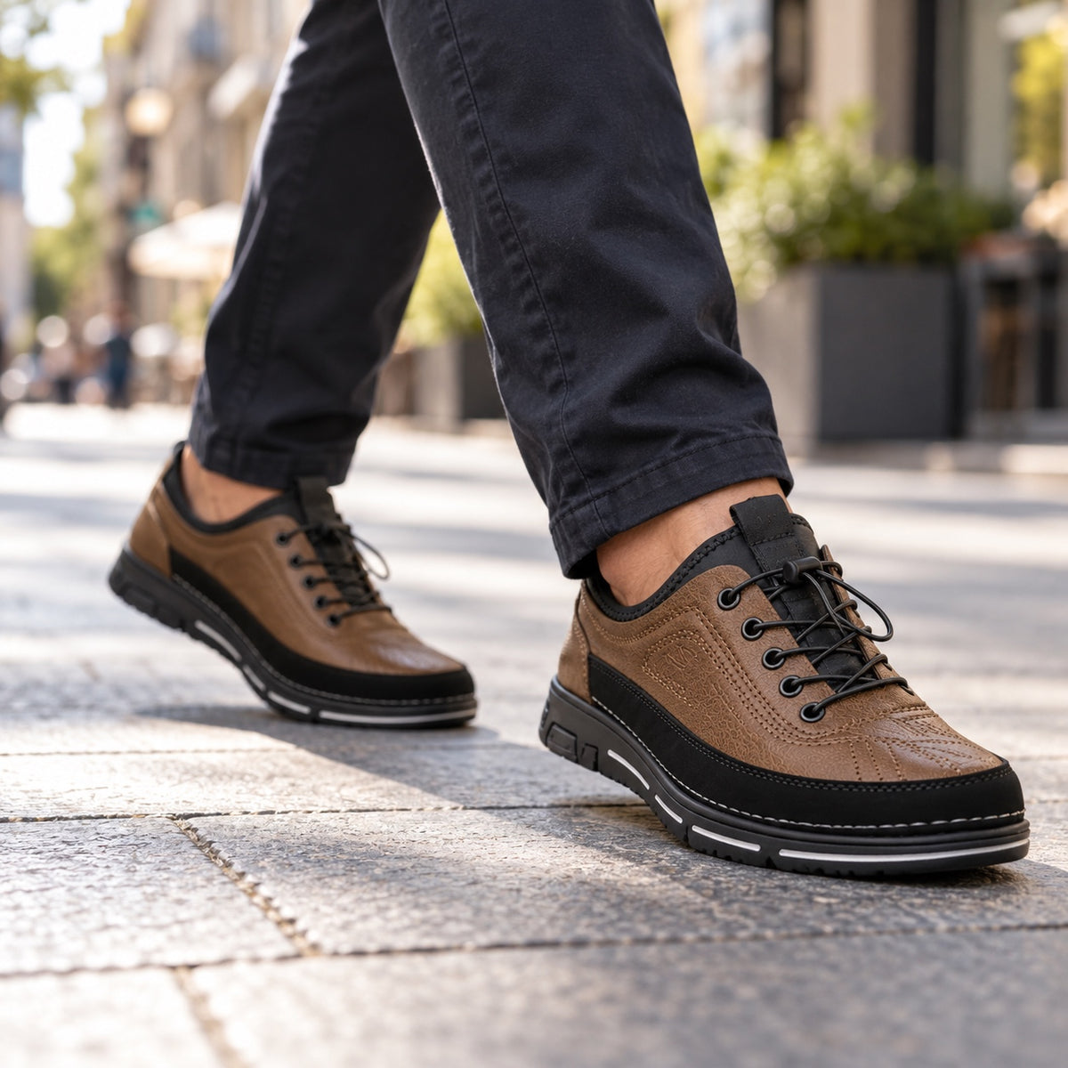 Kenny – Men's Non-Slip Shoes, worn on a walk