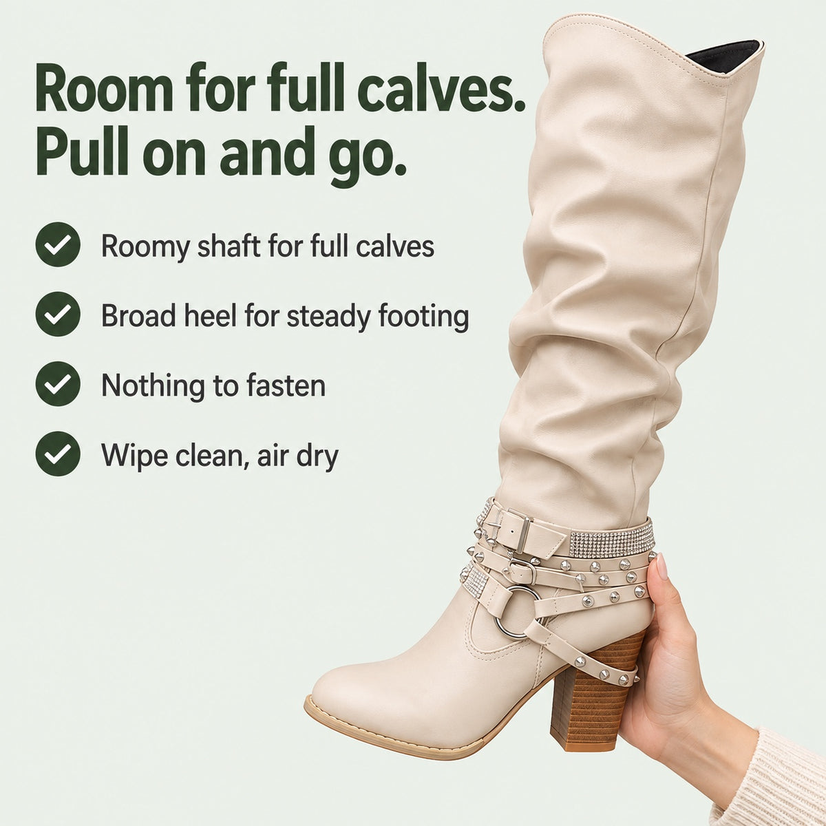 Kristie – Women's Wide Calf Boots, key benefits
