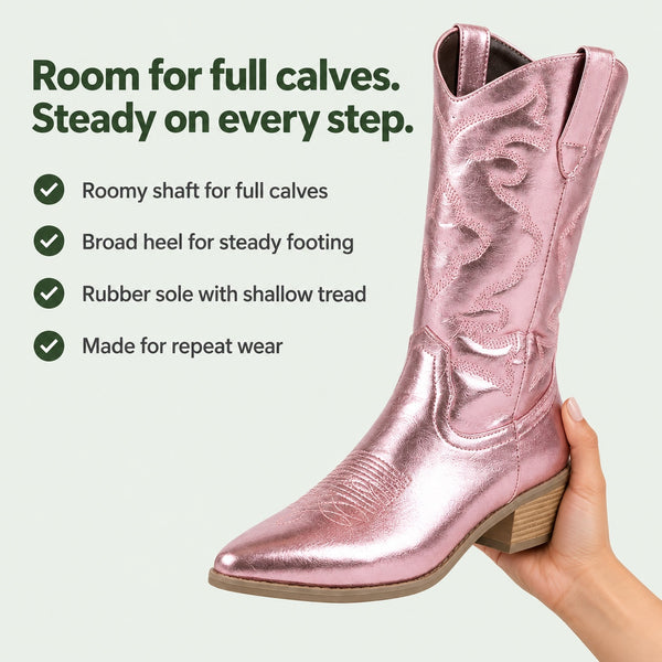 Kristin – Women's Wide Calf Boots, key benefits
