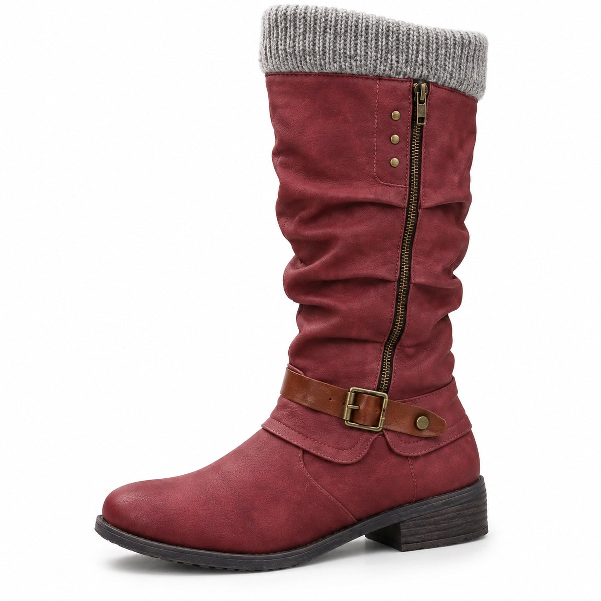 Kristine – Women's Comfort Boots in Red
