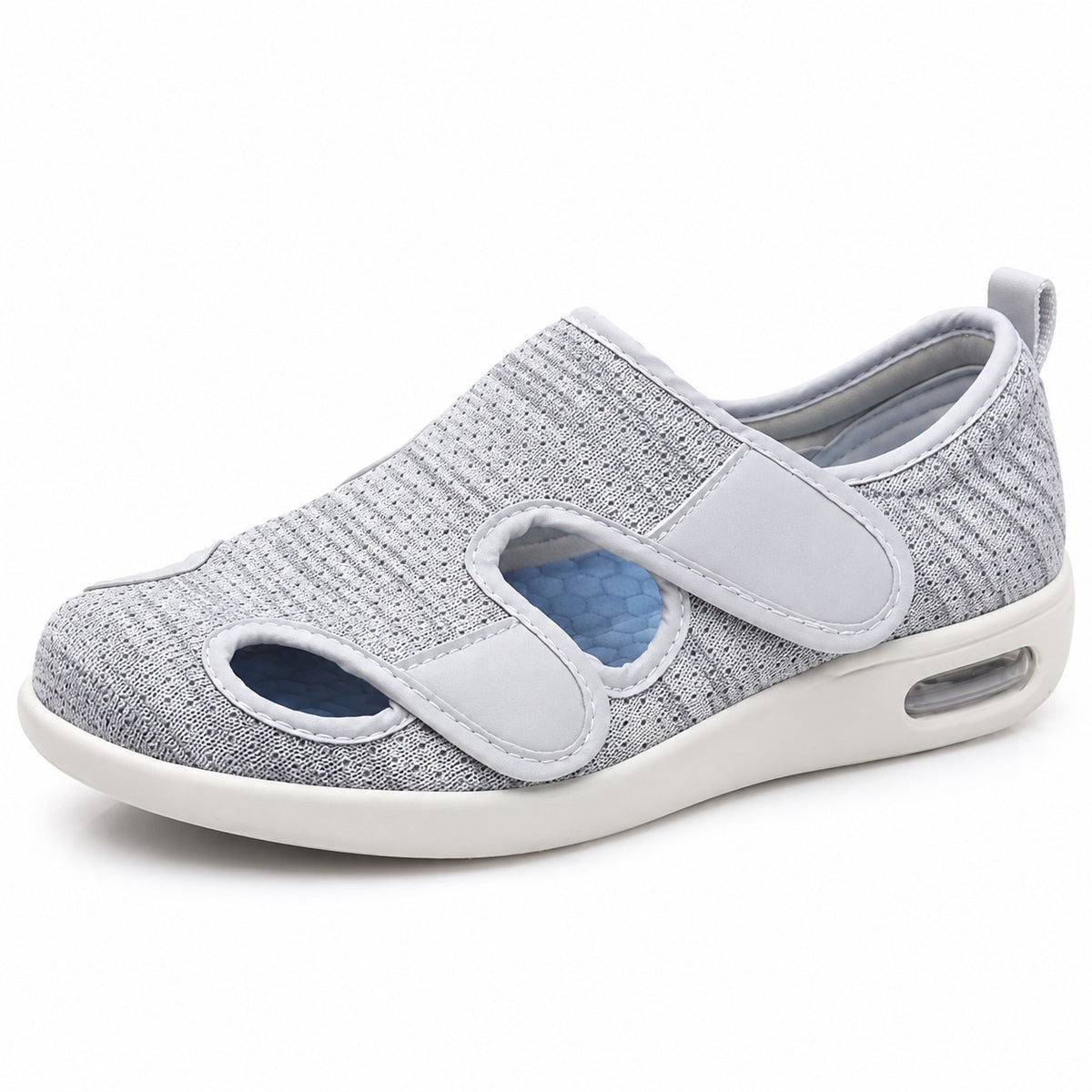Krystal – Women's Wide Toe Box Shoes in Light Gray