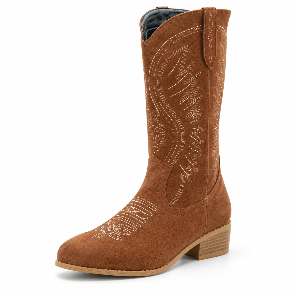 Lana – Women's Wide Calf Boots in Light Brown