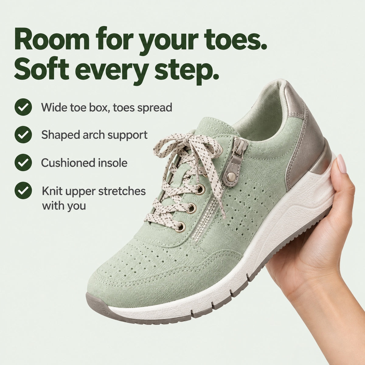 Larson – Unisex Orthopedic Sneakers, key benefits