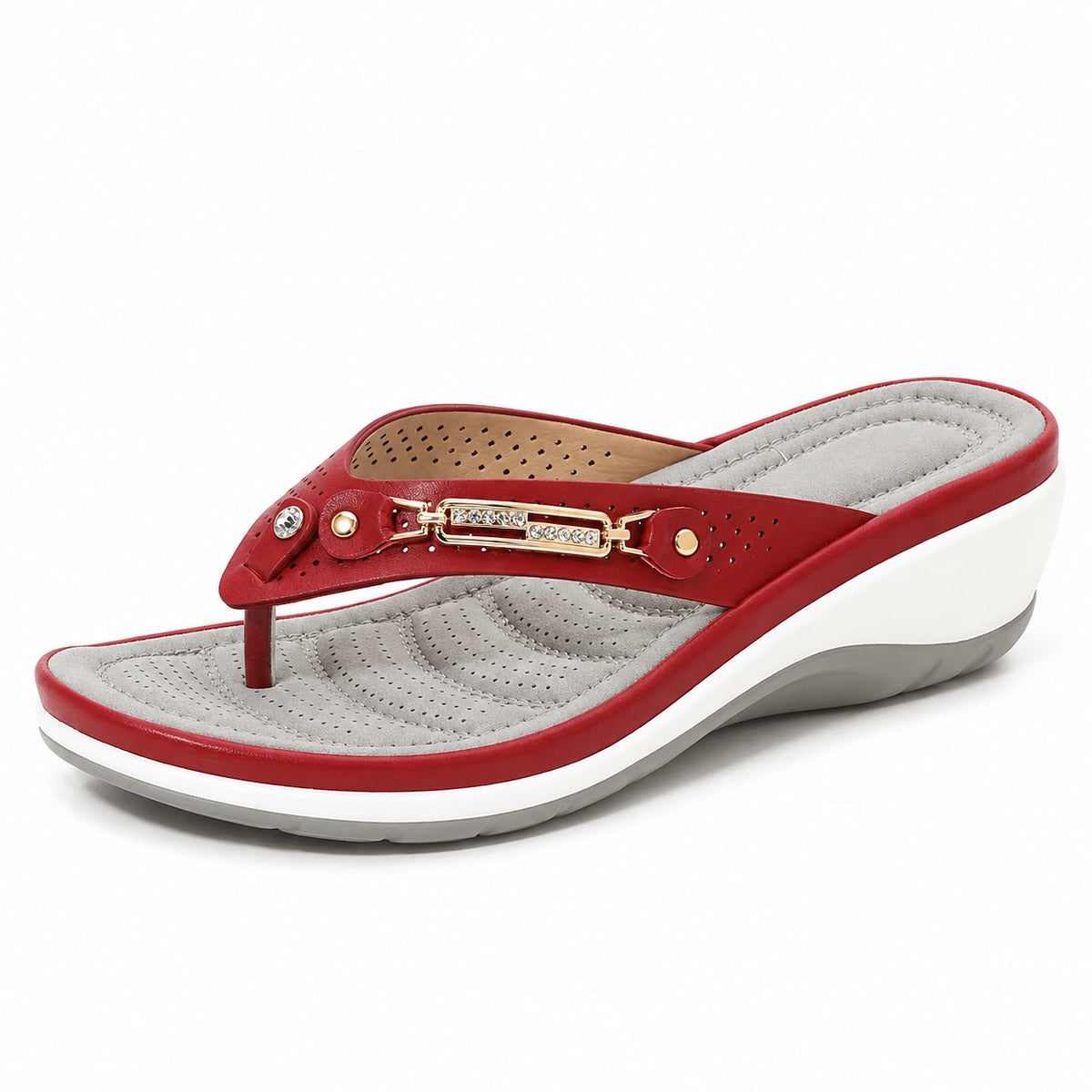 Latasha – Women's Wide Toe Box Sandals in Red