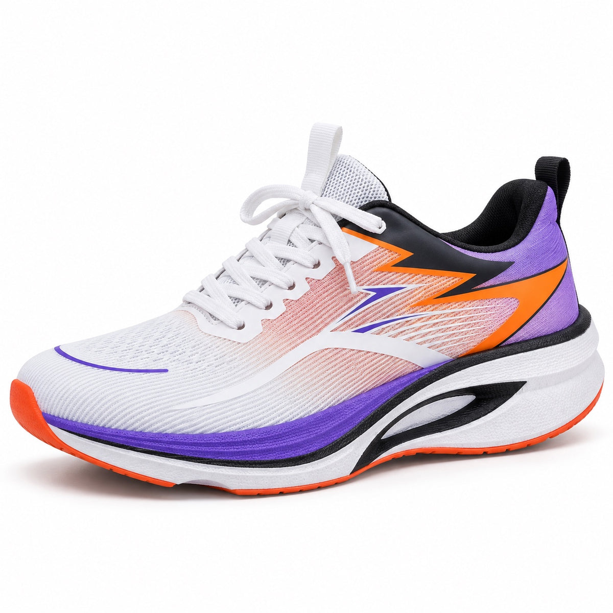 Lela – Women's Walking Sneakers in Purple & White