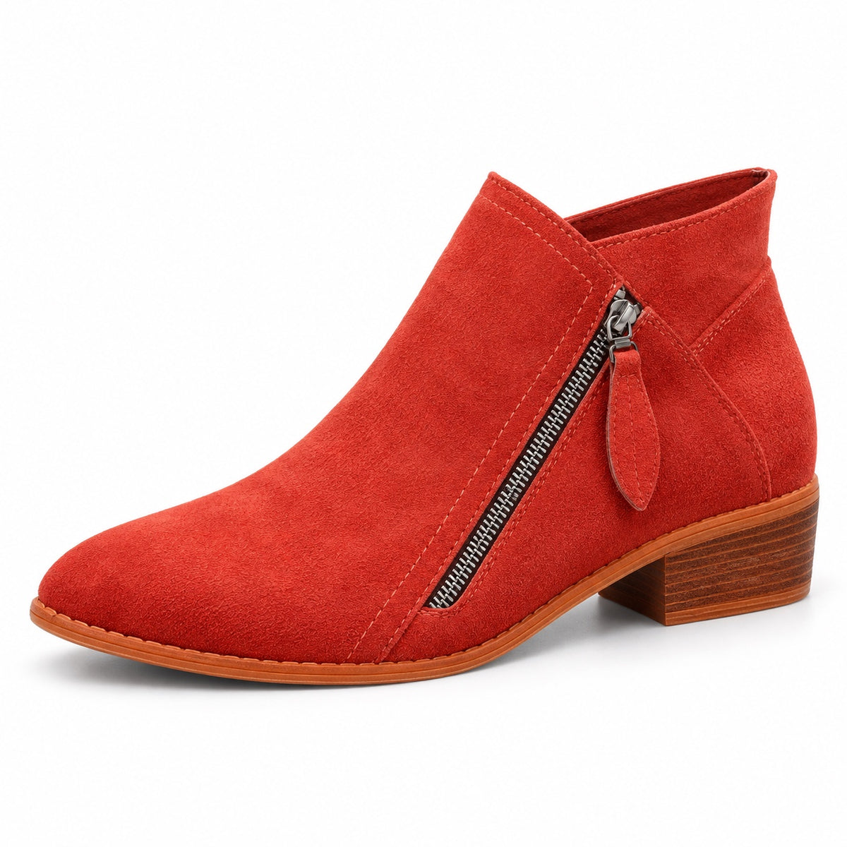 Leona – Women's Comfort Boots in Red