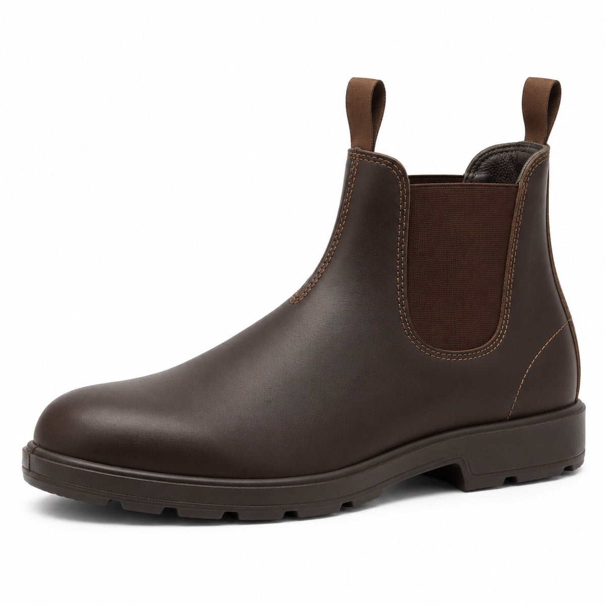 Leroy – Men's Wide Calf Boots in Coffee