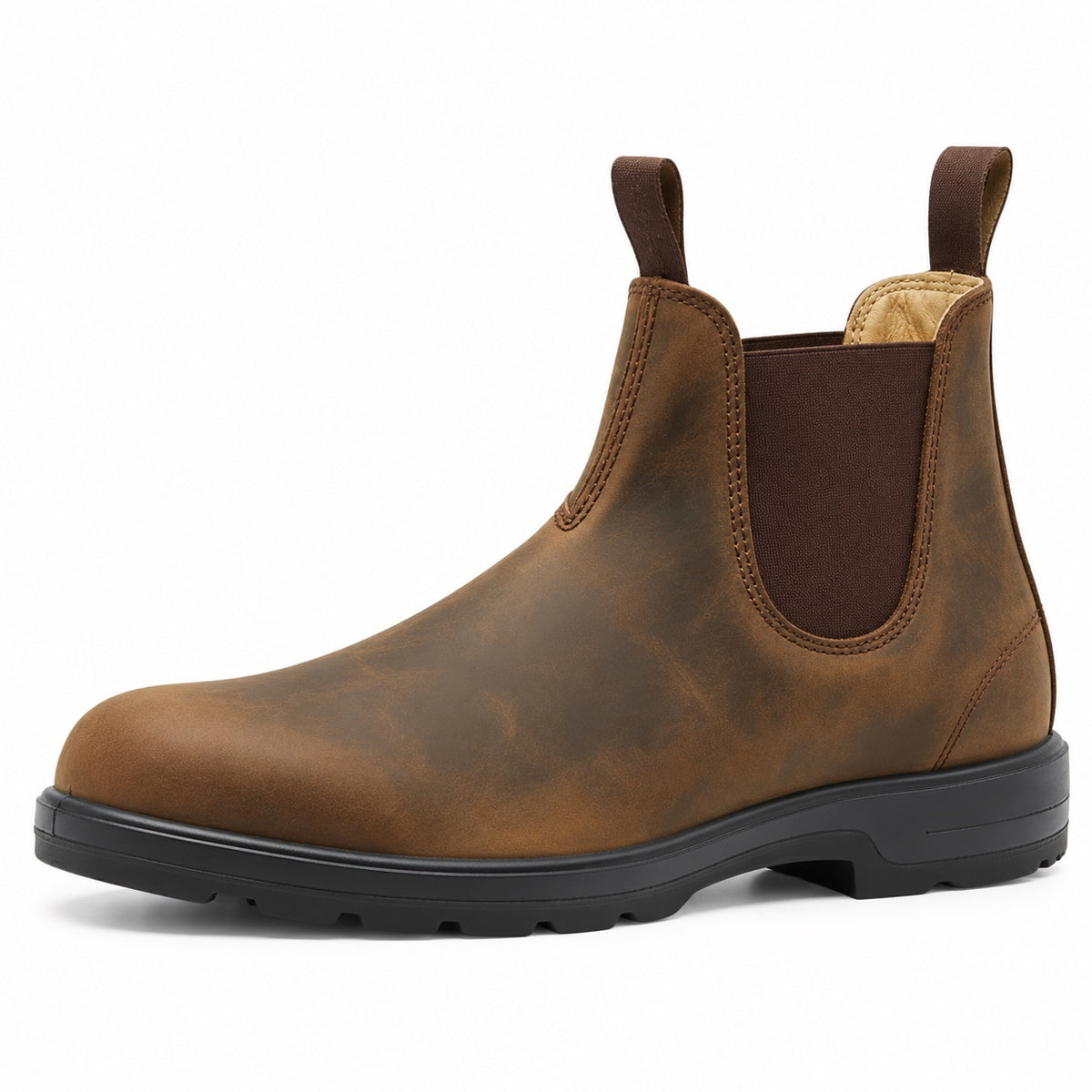 Leroy – Men's Wide Calf Boots in Brown