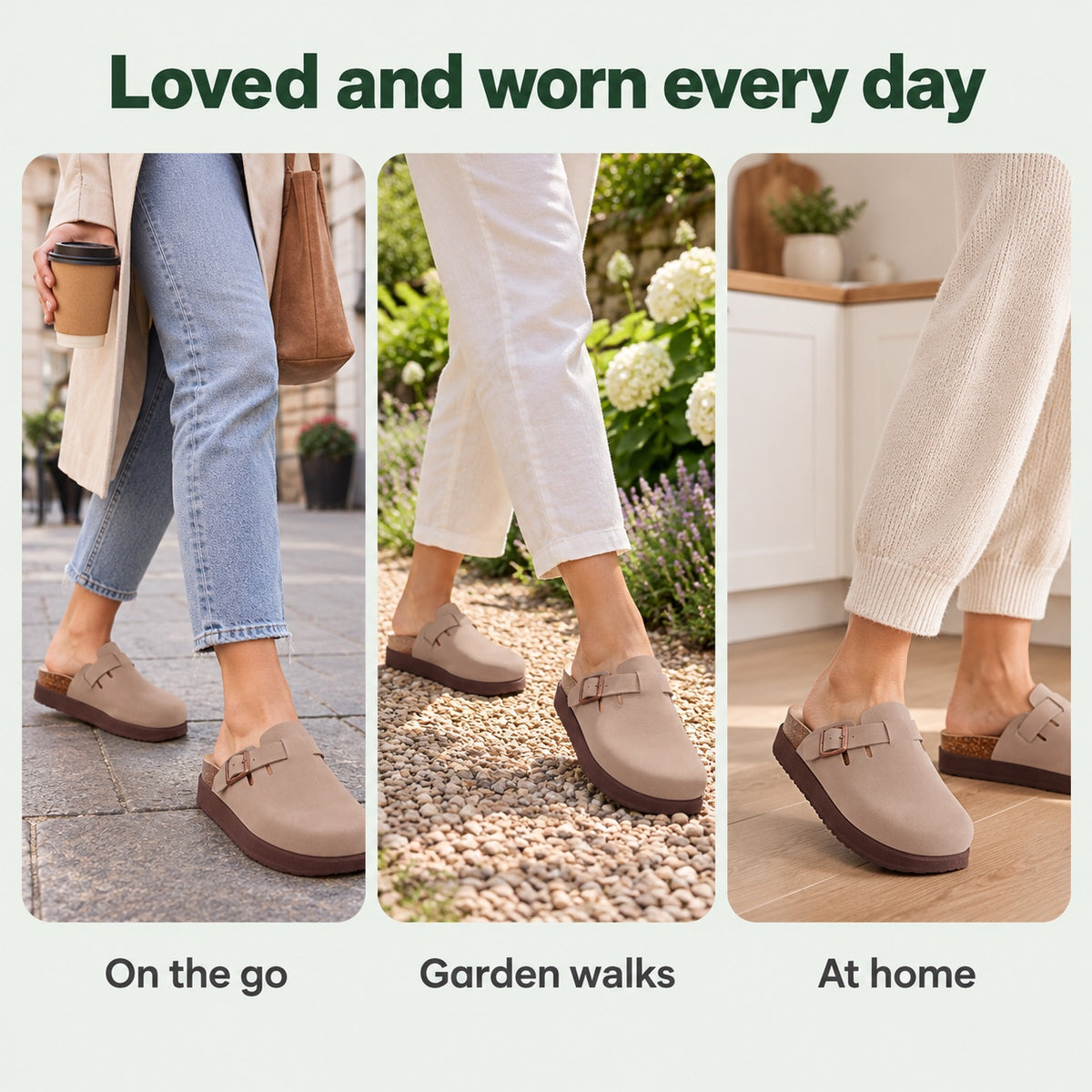 Lillie – Women's Slip-On Clogs, worn every day