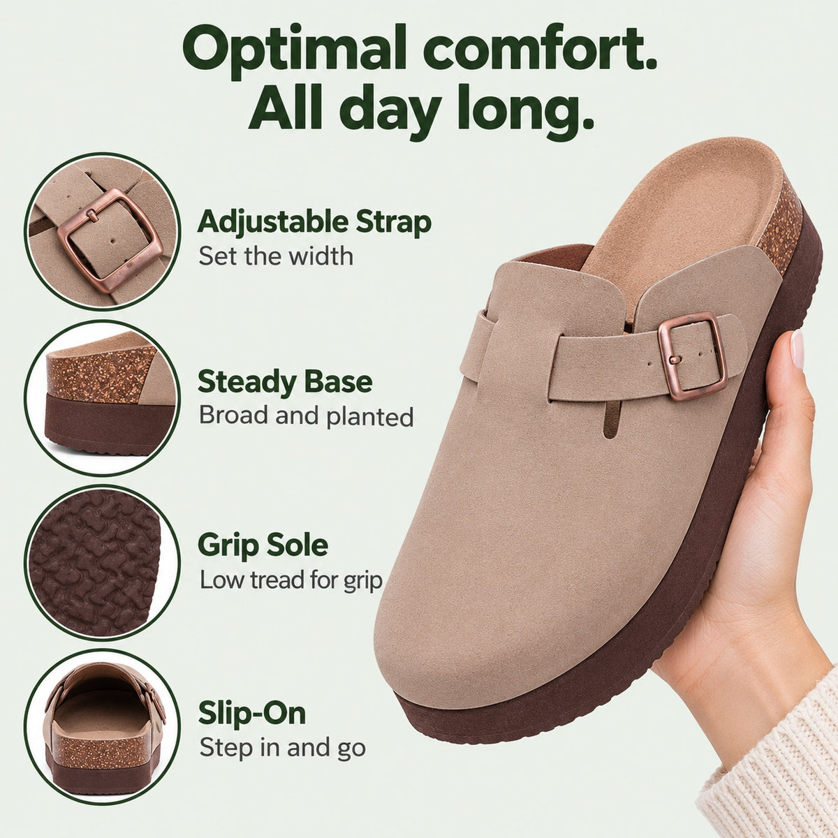 Lillie – Women's Slip-On Clogs, features