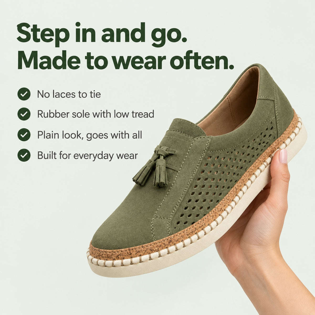 Logan – Unisex Slip-On Sneakers, key benefits