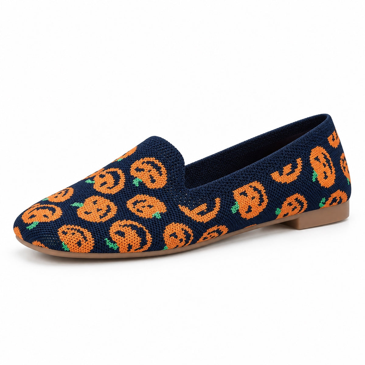 Lois – Women's Wide Toe Box Shoes in Pumpkin Print