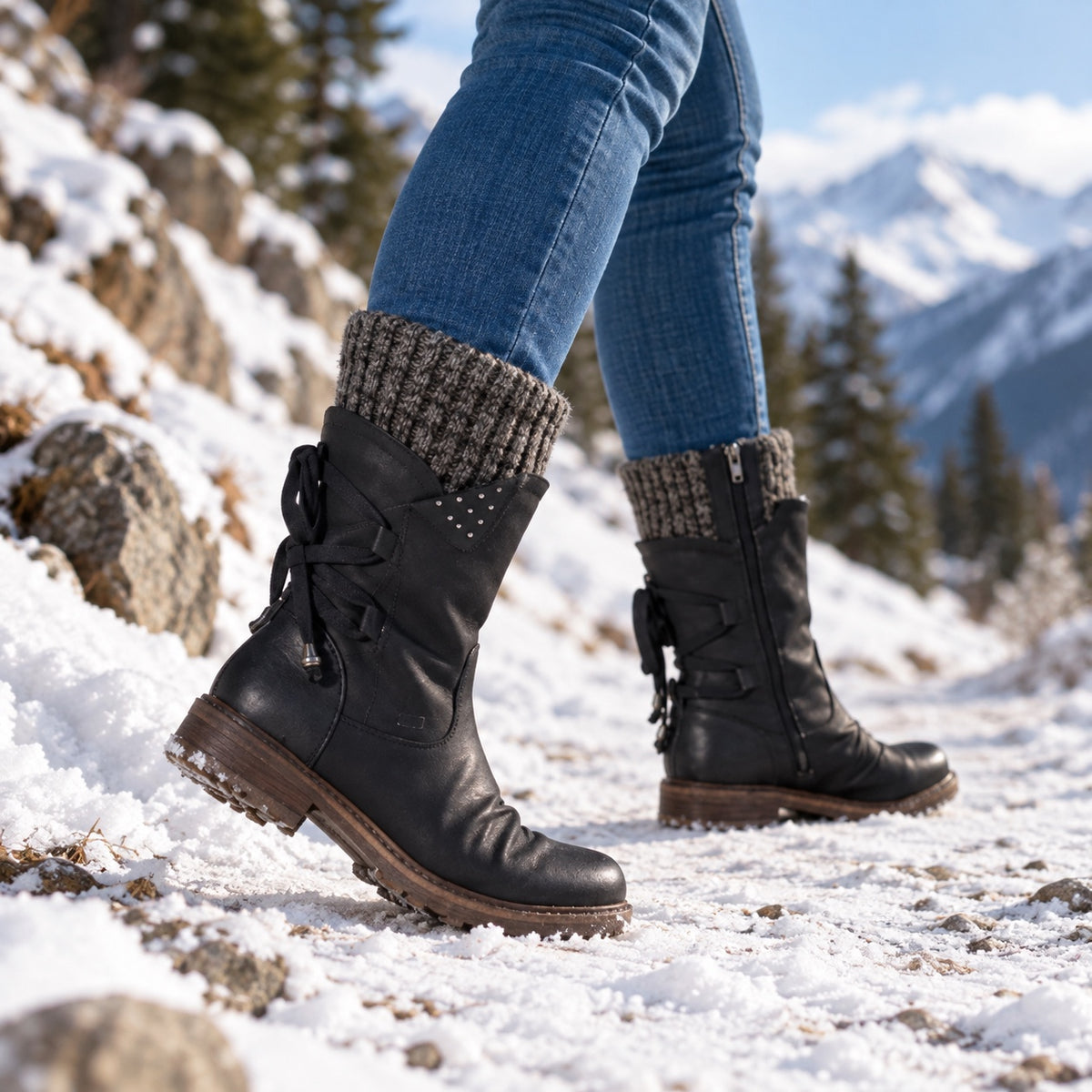 Lola – Women's Comfort Boots, worn on a walk