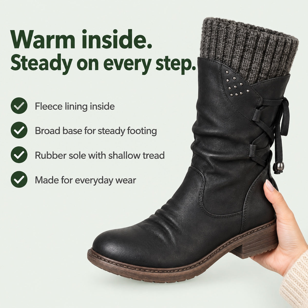 Lola – Women's Comfort Boots, key benefits