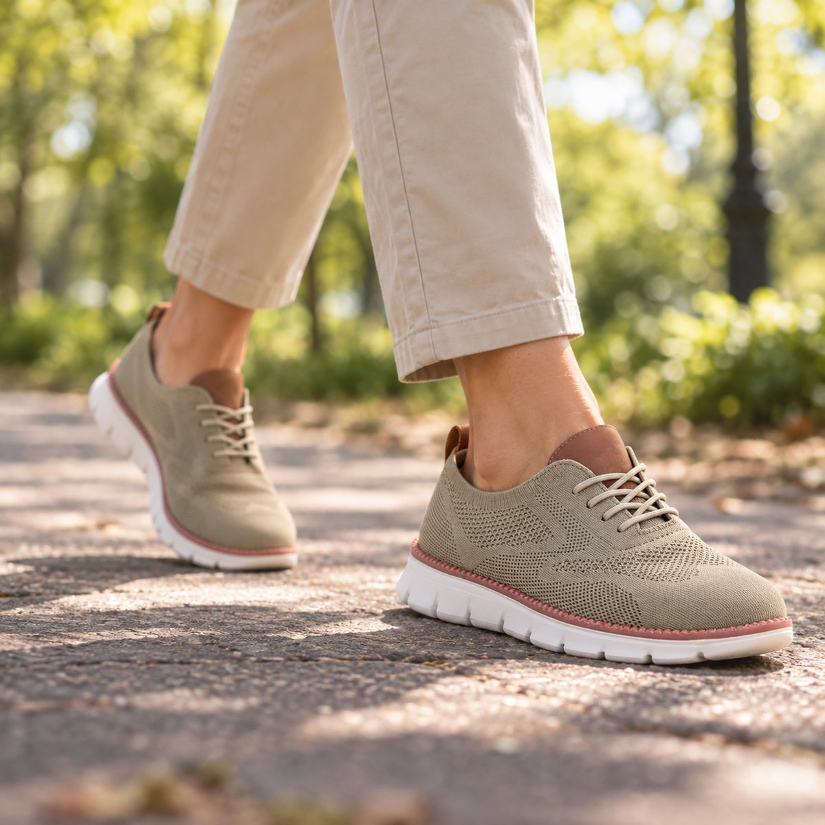Lorraine – Unisex Orthopedic Shoes, worn on a walk