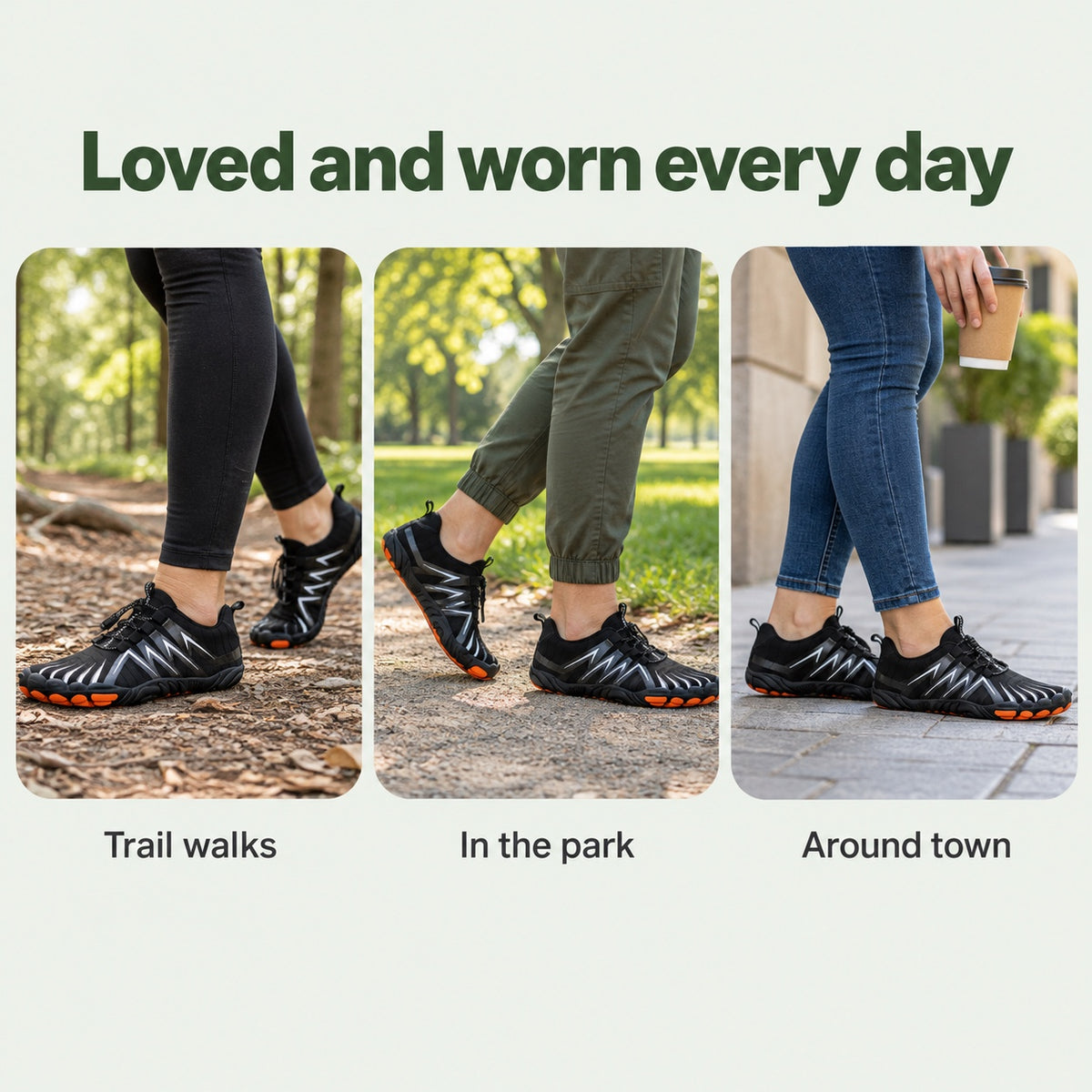 Luke – Unisex Barefoot Sneakers, worn every day