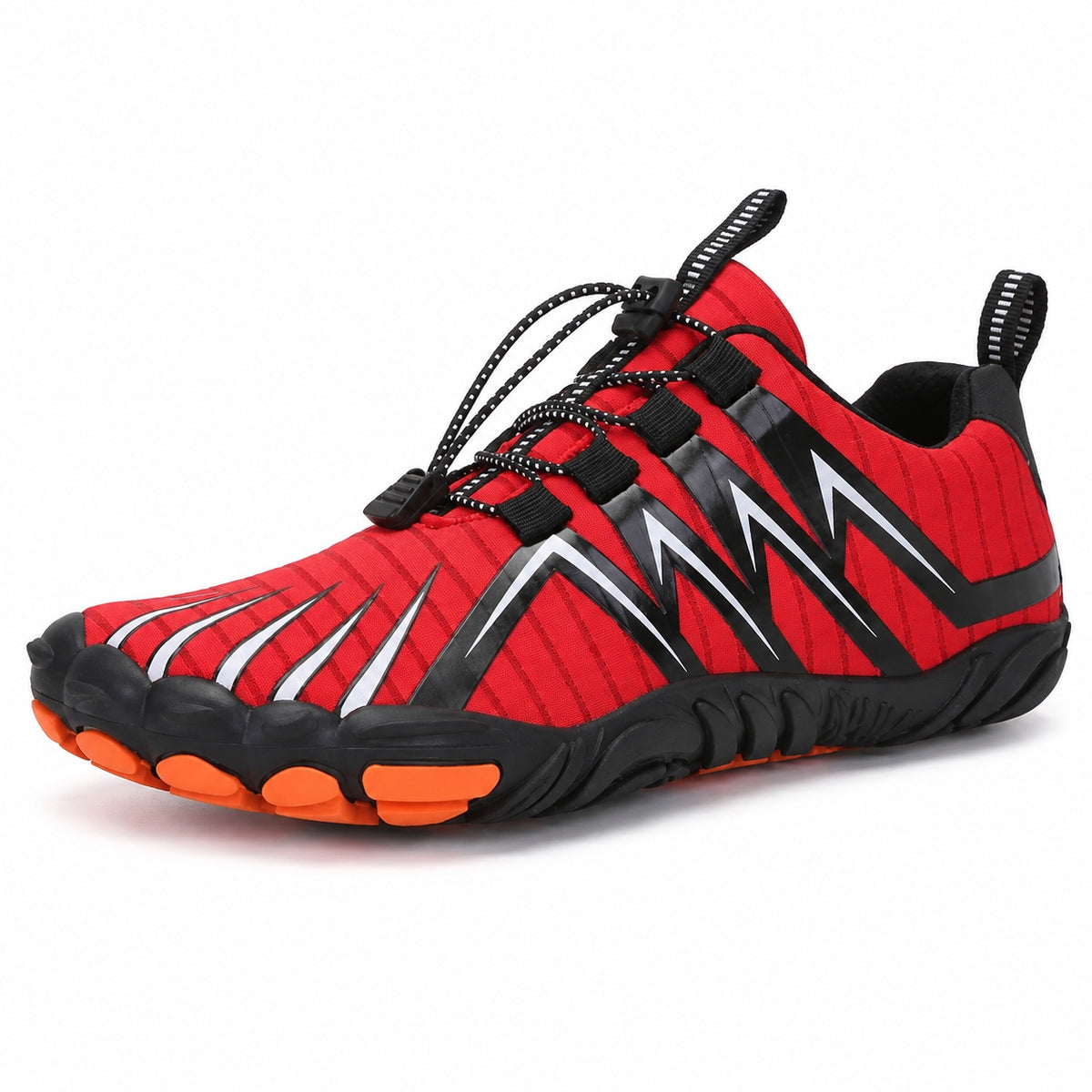 Luke – Unisex Barefoot Sneakers in Red
