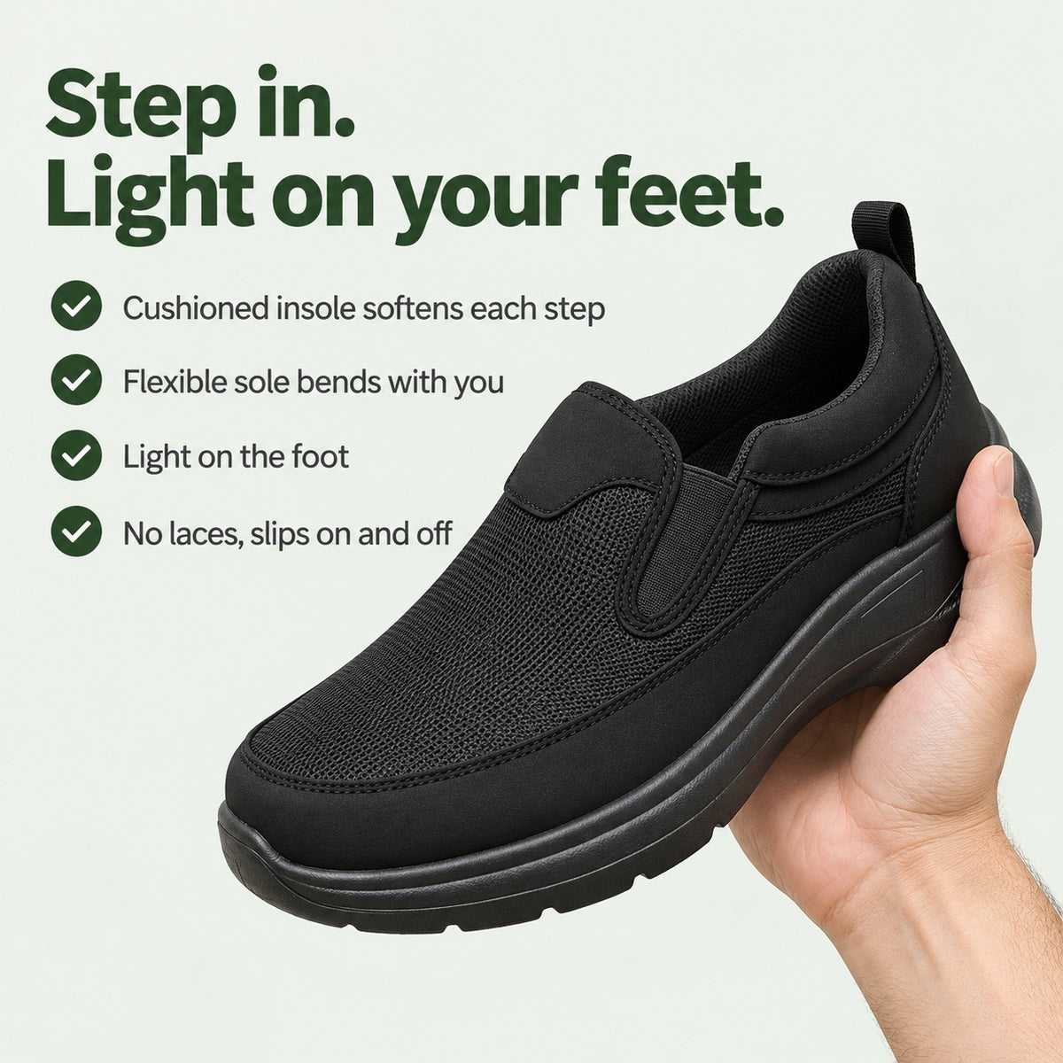 Lynch – Unisex Slip-On Sneakers, key benefits