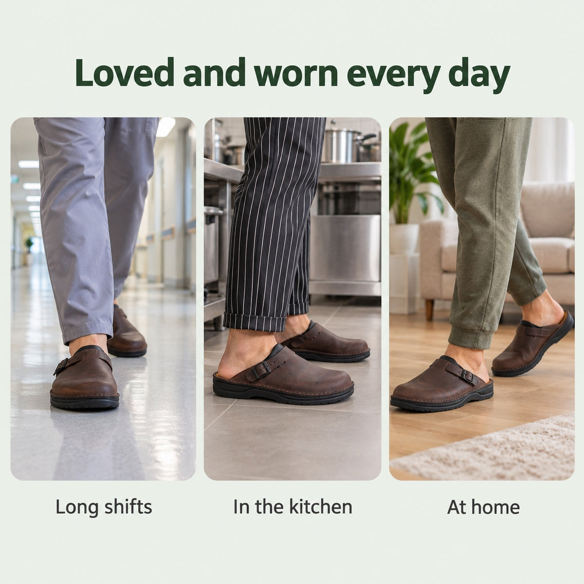 Lyons – Unisex Nursing Clogs, worn every day